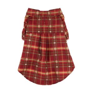 Dog autumn plaid dog shirt dog clothing size Medium